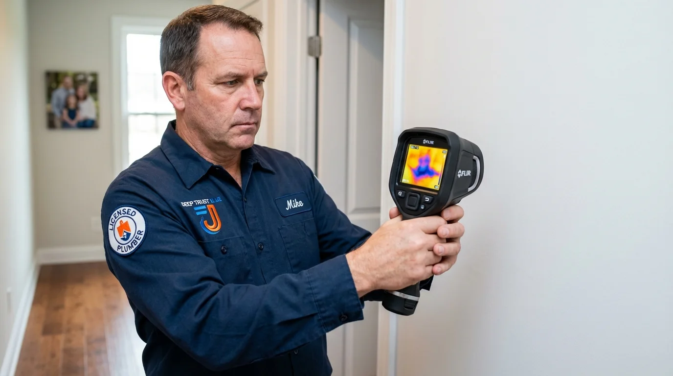 Thermal imaging leak detection by Johns Plumbing LLC in Black Creek